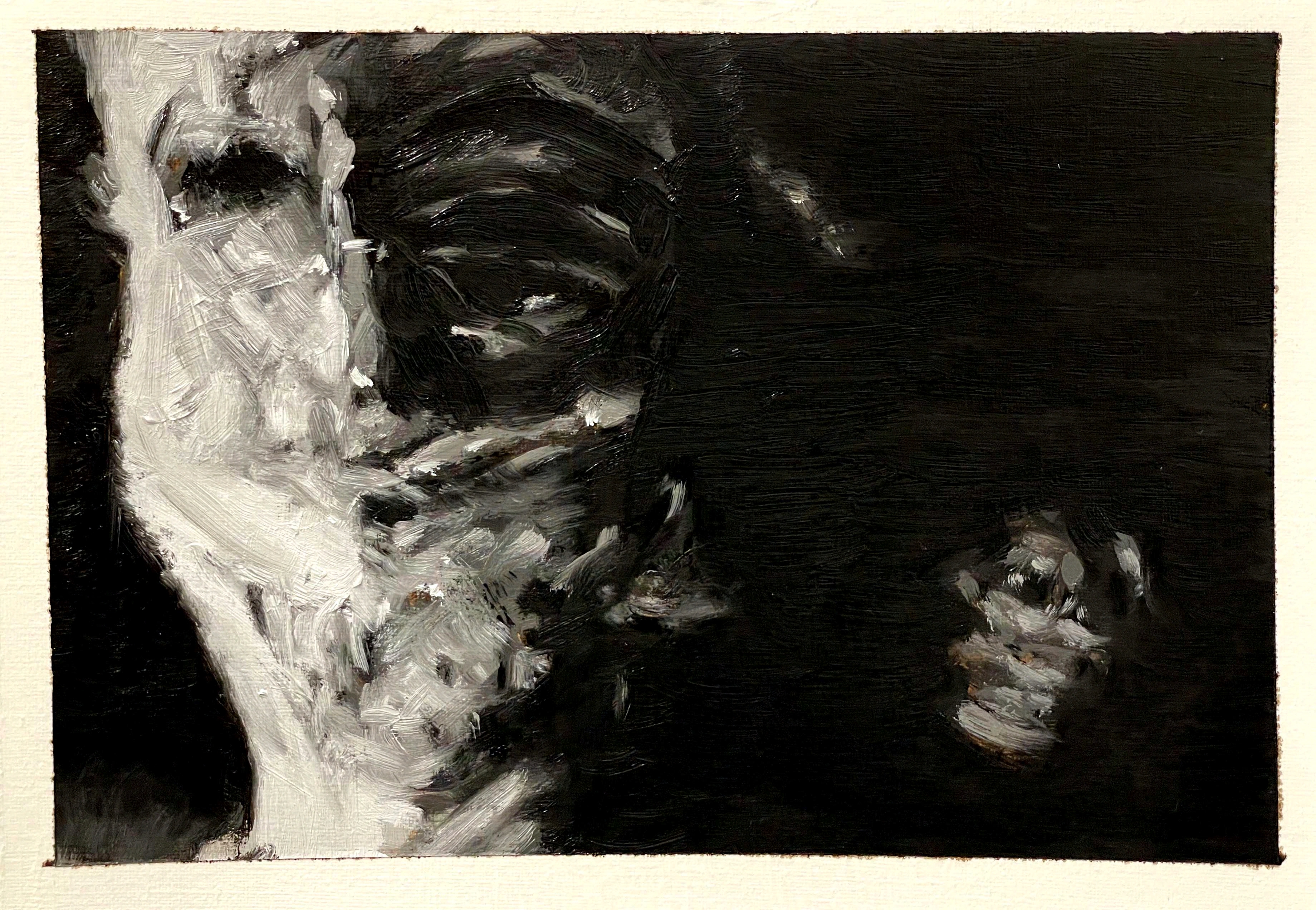 Untitled, 2026, Oil on oil paper, 297x210mm